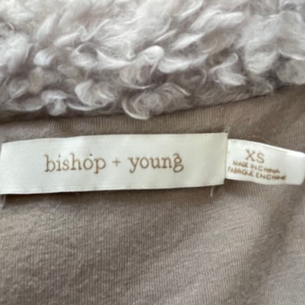 Anthropologie Bishop + Young Rosella Grey Teddy Coat size XS - Picture 7 of 7